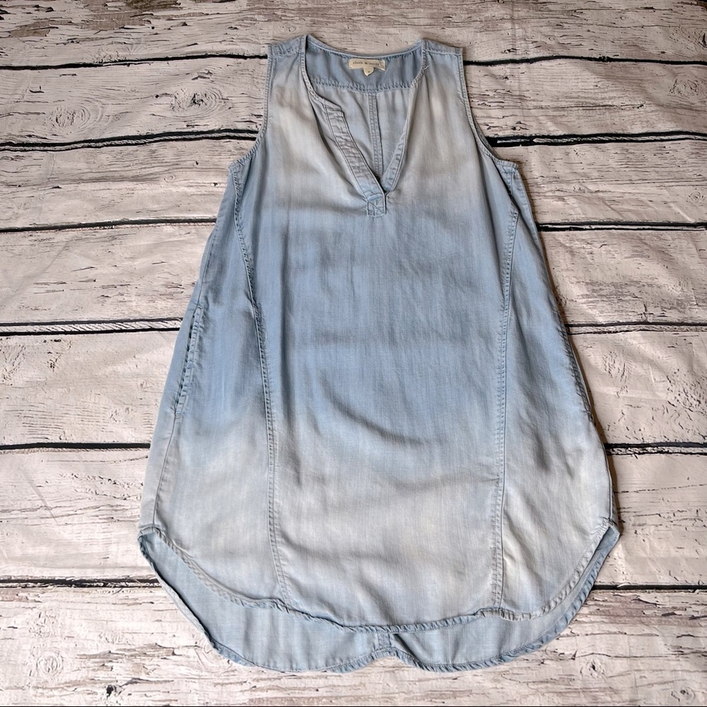 Cloth & Stone Chambray Tunic Dress Size S